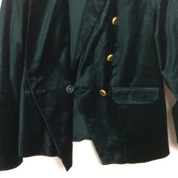 Chico's Velour Velvet Blazer Jacket Size 1 - Picture 4 of 16